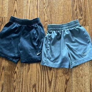 Set of Nike shorts. Dark and light gray.